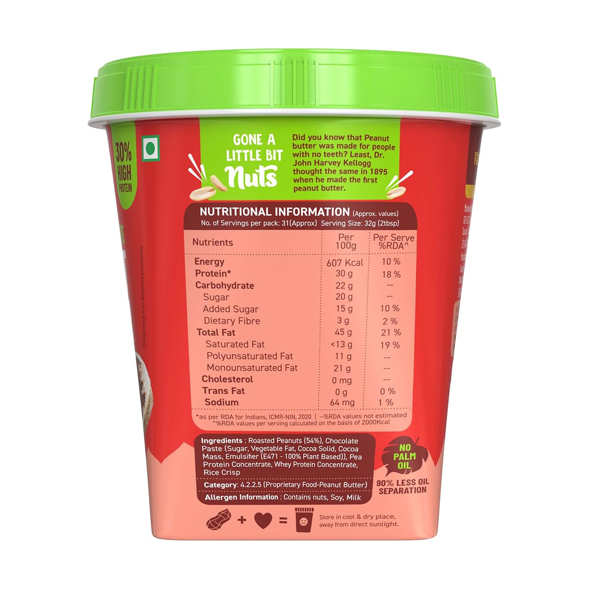 ALPINO High Protein Dark Chocolate Peanut Butter Crisp 1kg - Roasted Peanuts, Dark Chocolate, Whey Protein & Pea Protein – 30g Protein, Gluten Free - High Protein Peanut Butter Crispy