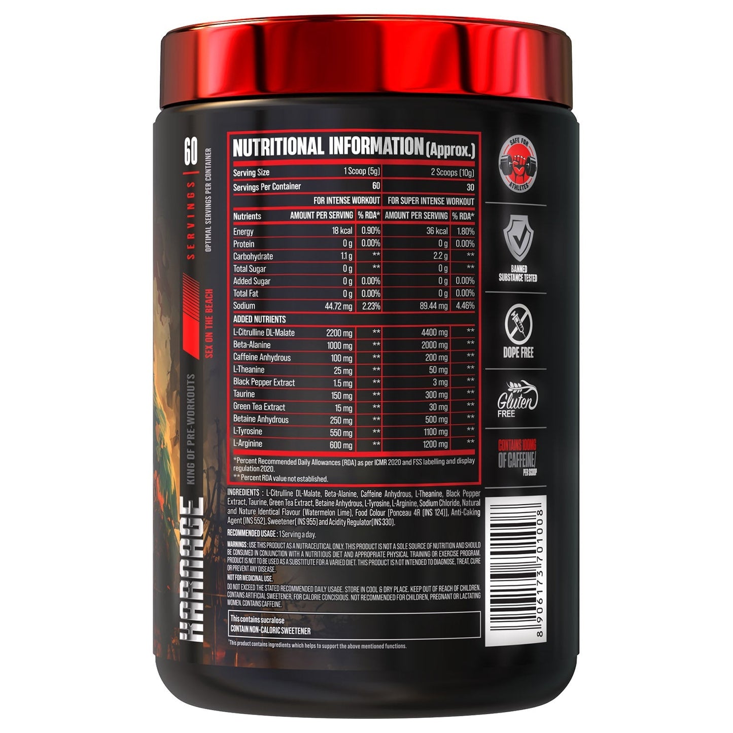 Bigmuscles Nutrition Karnage Pre workout - SK Supplement