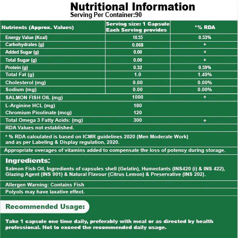 OMEGA - 3 SALMON FISH OIL - SK Supplement
