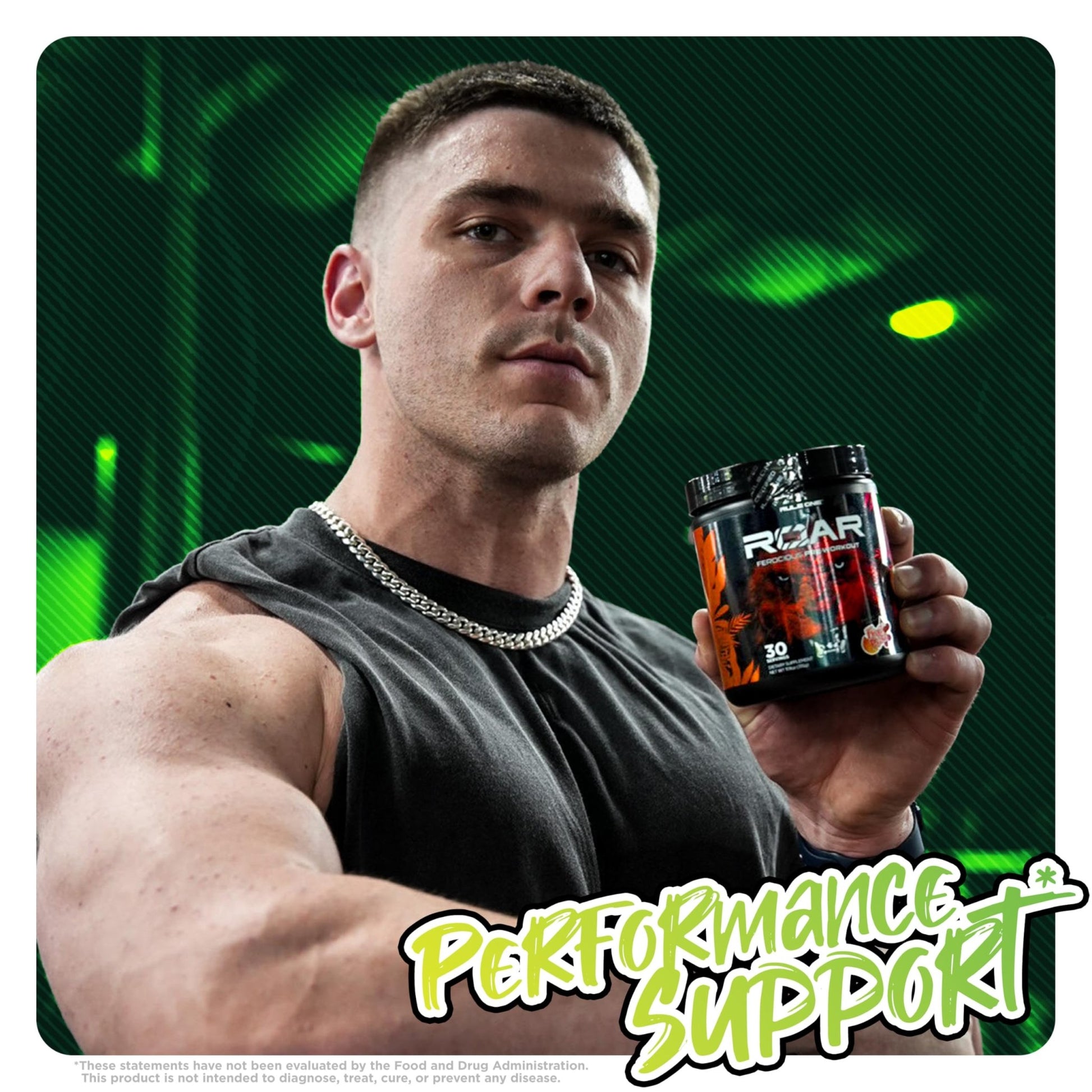 Rule 1 R1 Roar - Pre - Workout Powder with Creatine, Beta - Alanine, Citrulline, Electrolytes & Caffeine (Servings, Lemon Lime) - SK Supplement