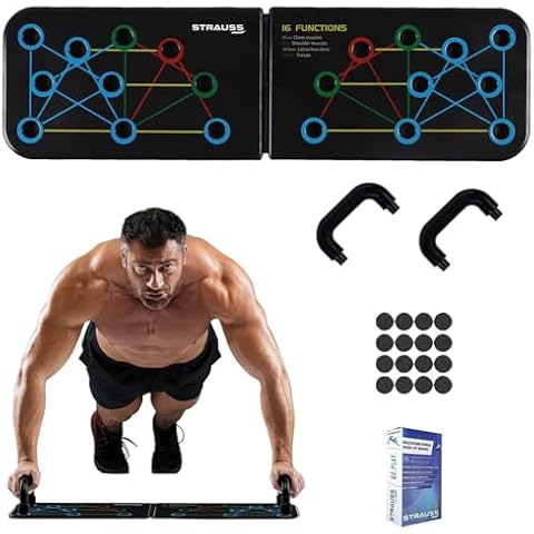 15 In 1 Pushup Board: Premium Gym Equipment for Home Workout, Versatile Pushup Stand, Ideal Home Gym Equipment for Strength Training and Fitness, Durable and Ergonomic Design - SK Supplement