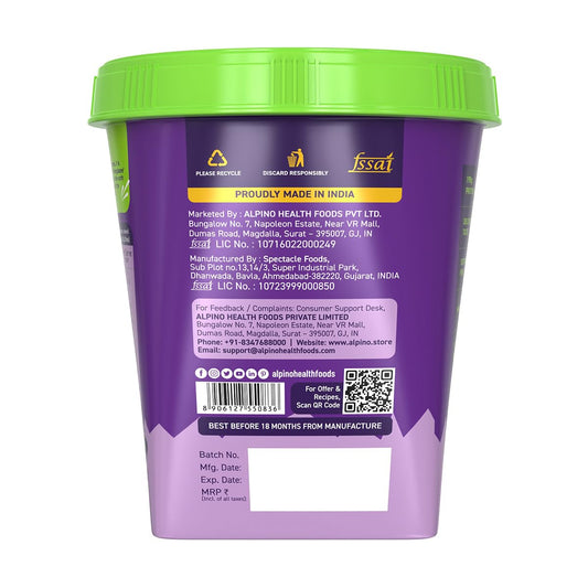 ALPINO Chocolate Peanut Butter Crunch 1kg - Roasted Peanuts, Chocolate Paste & Brown Sugar - 19% Protein, Source of Healthy Fats