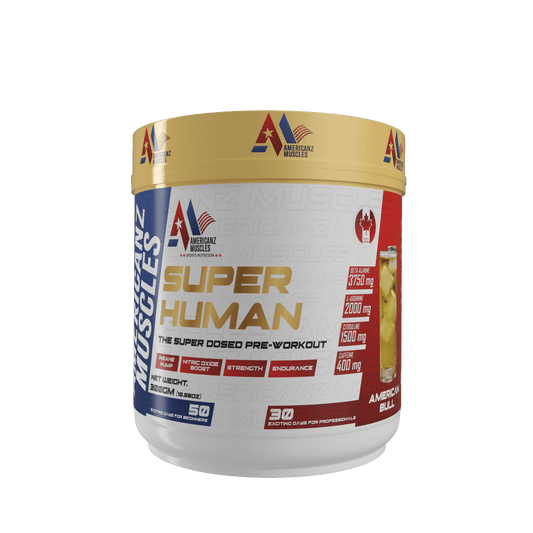 Americanz Muscles Super Human Pre - Workout 50 Serving , AMERICAN BULL - SK Supplement