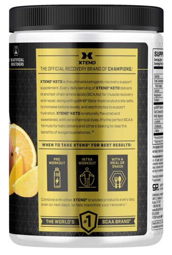 Scivation XTEND Keto BHB | 6g goBHB 7g BCAA | 90 Servings | Orange Mango - SK Supplement
