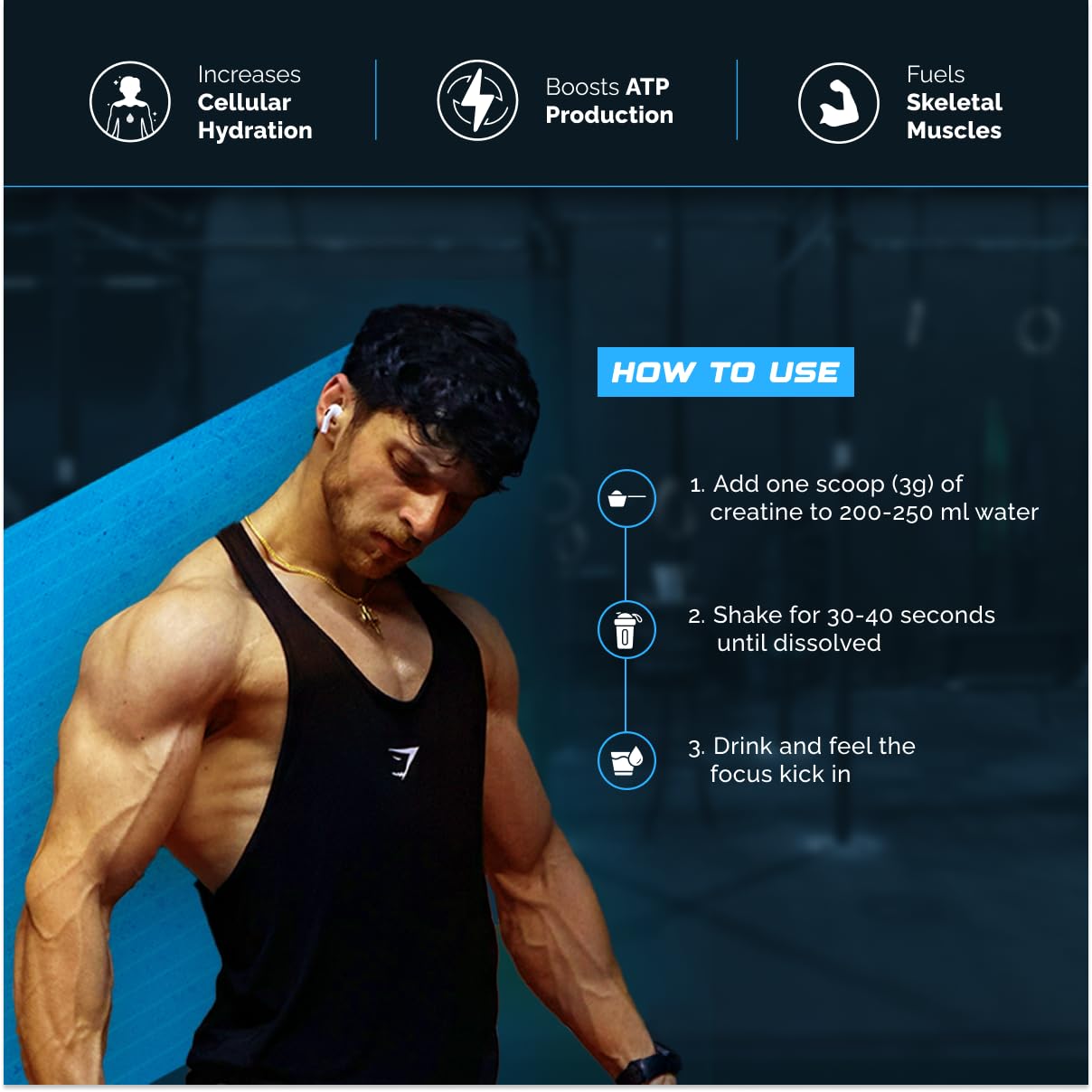 Wellcore - Pure Micronised Creatine Monohydrate | Unflavoured (250g, 83 Servings) | Rapid Absorption | Enhanced Muscle Strength & Power | Fast Recovery | Increased Muscle Mass - SK Supplement